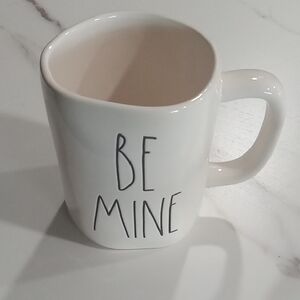 Rae Dunn White "Be Mine" Ceramic Mug With Heart